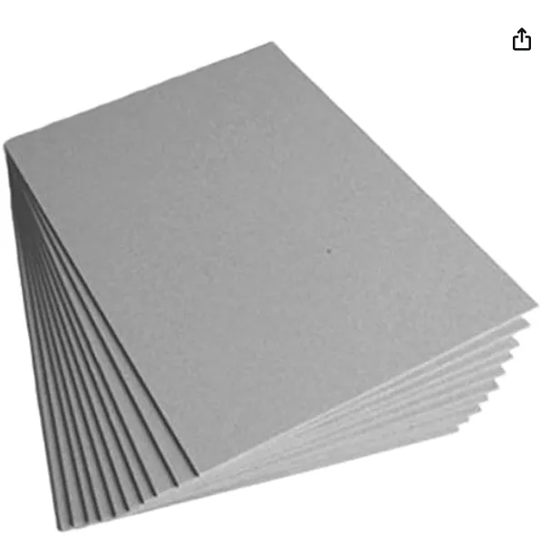 Worison A4 Size Gray Board Cardstock Paper Board 2mm pack من 10 PCS